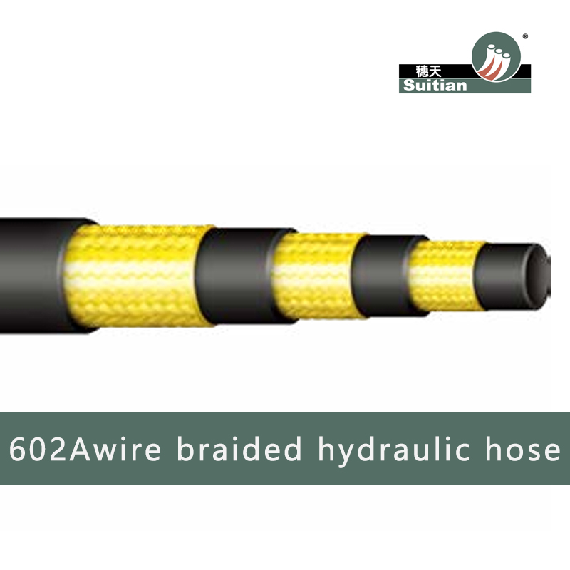 602A Wire braided hydraulic ho